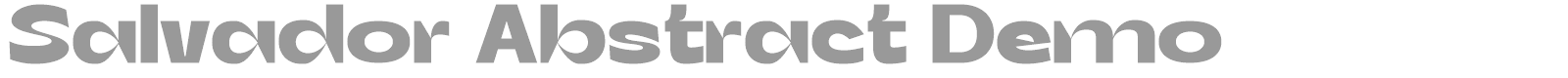 Salvador Abstract font preview